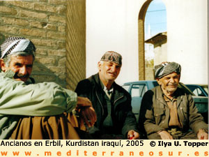 ancianos en Erbil, Kurdistan