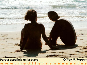 Pareja en la playa