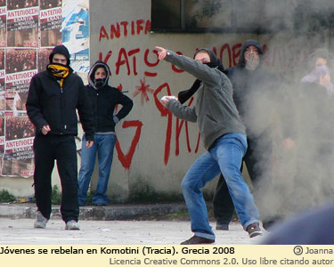 Revueltas en Komotini, Grecia, 2008