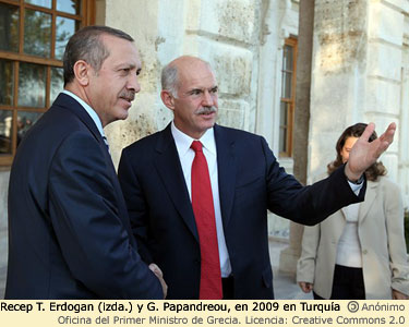 Erdogan con Papandreou en 2009