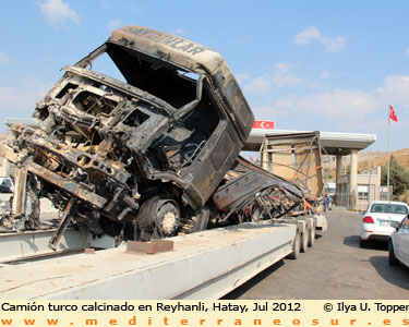 Camin calcinado en Reyhanli