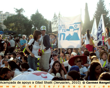 Manifestacion por Gilad Shalit